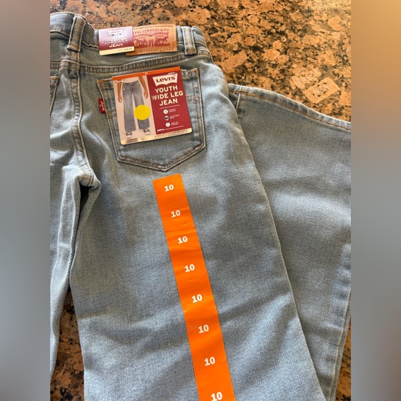 Levi's Light Blue wide leg girl jeans - Picture 5 of 6